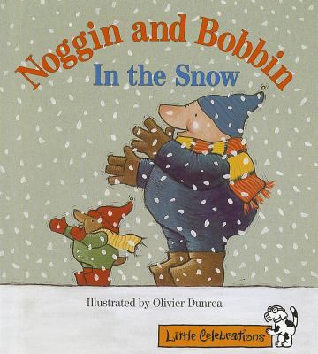 Noggin and Bobbin in the snow
