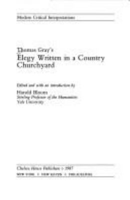 Thomas Gray's Elegy written in a country churchyard