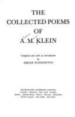 The collected poems of A.M. Klein