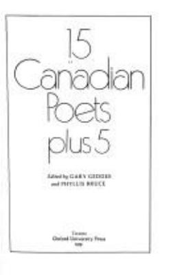 15 Canadian poets plus 5