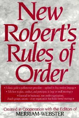 New Robert's rules of order