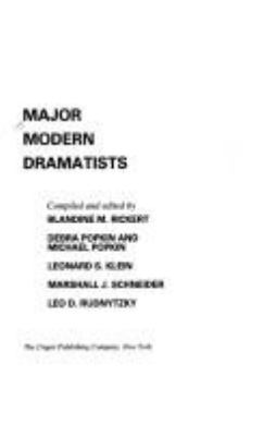 Major modern dramatists