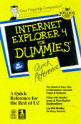 Internet Explorer 4 for Windows for dummies quick reference