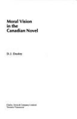 Moral vision in the Canadian novel