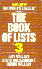 The Peoples's almanac presents the book of lists #3