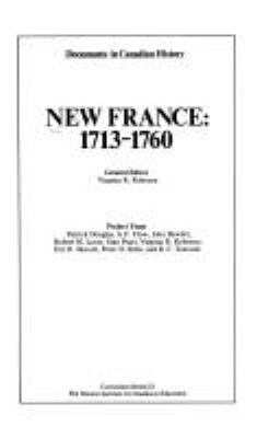 New France, 1713-1760