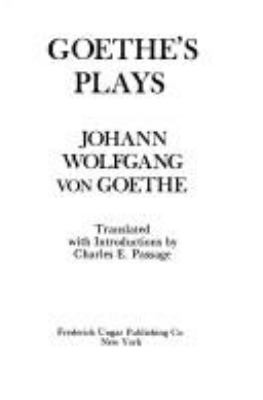 Goethe's plays