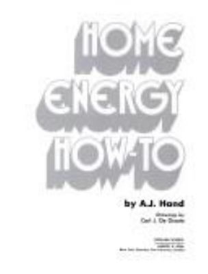 Home energy how-to