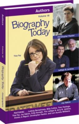 Biography today. Authors, Vol. 16 /