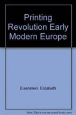The printing revolution in early modern Europe