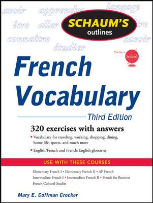 Schaum's outlines, French vocabulary