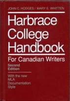 Harbrace college handbook for Canadian writers : with the new MLA documentation style