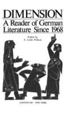 Dimension : a reader of German literature since 1968